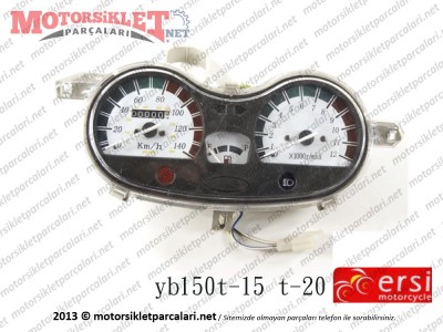Ersi Motor YB150T-15 T-20 Gösterge Komple devir saatsiz olan tip